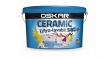 Vopsea Ultralavabila Oskar ceramic satinat, alba, 8.5 L