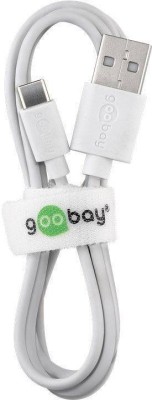 Cablu USB Type C tata - USB 2.0 tata 1m 3A 0.48Gbit/s alb Goobay foto