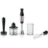 Mixer vertical Bosch ErgoMaster MSM6M633, 1000 W, mini chopper, Negru/Argintiu