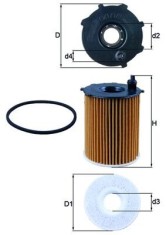 MAHLE OX 171/2D Filtru ulei foto