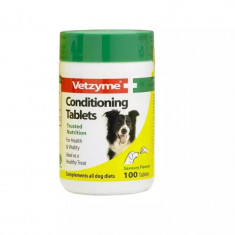 Suplimente naturale pentru catei Vetzyme, 100 tablete Verde