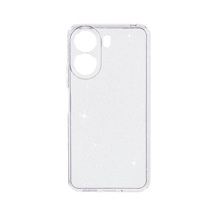 Husa BestCase&reg; Crystal Glitter 2MM, Compatibila Cu Xiaomi Redmi 13C, Anti-soc,