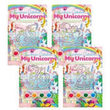 Mini set de creatie cu vitralii, 5 ani+, Unicorni, 4M