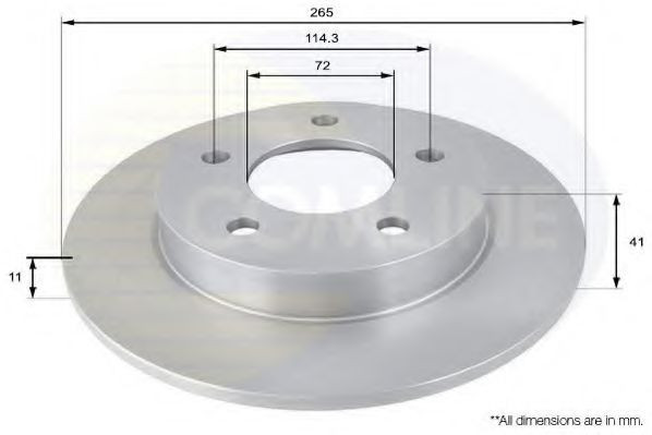 Disc frana MAZDA 3 (BL) (2008 - 2016) COMLINE ADC0448