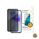 Folie de protectie Ecran Privacy WZK AntiSpy pentru Samsung Galaxy A55 5G A556 Sticla Securizata Full Glue
