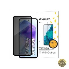 Folie de protectie Ecran Privacy WZK AntiSpy pentru Samsung Galaxy A55 5G A556 Sticla Securizata Full Glue