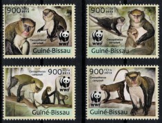 GUINEEA-BISSAU 2013 - Fauna, Maimute /serie completa MNH foto