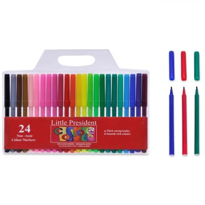 Set Carioci, Little President, 24 Bucăți, V&amp;acirc;rf Subțire, Multicolor foto