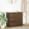 Gossi bufeta cu sertar stejar maro 71x35x65 cm lemn prelucrat
