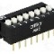 Intrerupator DIP, 2 pozitii, montare THT, 8 sectiuni, OMRON OCB - A6E-8104-N