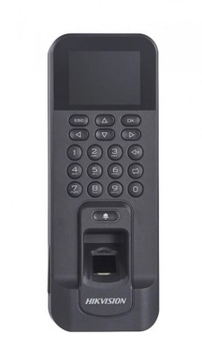 Cititor biometric IP WiFi 2.4 inch Mifare 3000 amprente 3000 carduri - Hikvision - DS-K1T804AMF SafetyGuard Surveillance foto