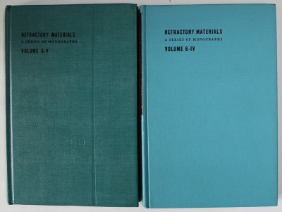 REFRACTORY MATERIALS , A SERIES OF MONOGRAPHS , VOLUME 6 - IV / 6 - V , by ALLEN M. ALPER , 1976 - 1978 foto
