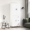 VidaXL Dulap &icirc;nalt, alb, 69,5x34x180 cm, lemn compozit 3196027