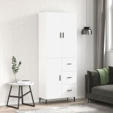 vidaXL Dulap &icirc;nalt, alb, 69,5x34x180 cm, lemn compozit