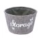 Cos depozitare, 18 x 11 cm, 470 ml, poliester, Gri/Alb