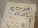 Cumpara ieftin BRASOV, RECLAMA, CARTE POSTALA 1936 *** ORIENT, CASA DE COVOARE , BRASOV