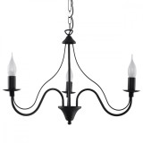 Candelabru MINERWA 3 negru, Sollux Lighting