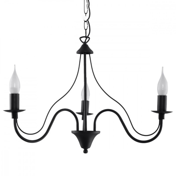 Candelabru MINERWA 3 negru, Sollux Lighting