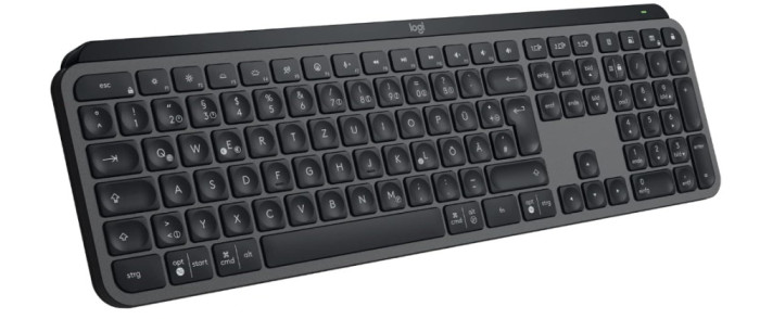 Tastatura wireless Logitech MX Keys S Plus, Grafit, Layout german QWERTZ - RESIGILAT