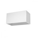 Lampă De Perete Quad Albă Din Aluminiu Cu 2 Becuri Dreptunghiulare Moderne De Interior
