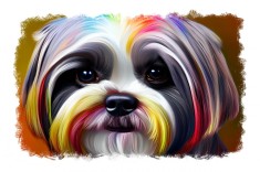 Sticker decorativ Caine, Multicolor, 85 cm, 11775ST foto