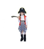 Costum Pirat pentru Fete, Marime 110/120 cm (5-6 ani)