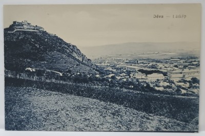 DEVA , VEDERE GENERALA DINSPRE CETATE , CARTE POSTALA , INTERBELICA foto