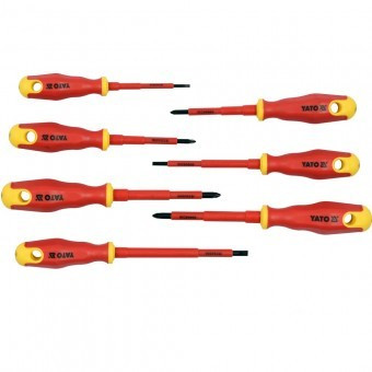 Set surubelnite izolate pentru electricieni VDE, 7 bucati,1000V, Yato YT-2828 foto