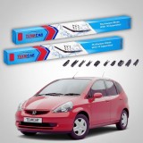 Cumpara ieftin Ștergătoare Honda Jazz Gen II (GD1/GD5) Hatchback 2002-2008 | Set Față Flat Premium &ndash; TeamCar&reg;