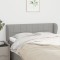 vidaXL Tăblie de pat cu aripioare gri deschis 147x23x78/88 cm textil 3117142
