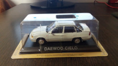 macheta daewoo cielo masini de legenda - deagostini, 1/43, noua. foto