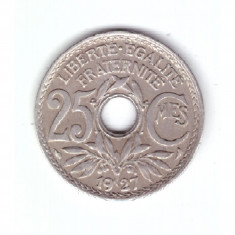 Moneda Franta 25 centimes 1927, stare foarte buna, curata