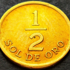 Moneda exotica 1/2 SOL DE ORO - PERU, anul 1976 * Cod 2079 A