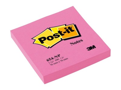 Notes adeziv 76 x 76 mm 100 file neon Post-it, 100% PEFC SGSCH-PEFC-COC-110078 foto