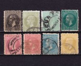 ✅RO 1879 ,LP 40 ,&quot;Carol I - Bucuresti II&quot; , serie stampilata + varietate de culoare la 5 B