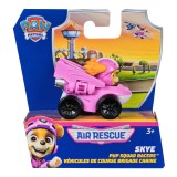 PATRULA CATELUSILOR PUP SQUAD RACERS AIR RESCUE VEHICUL METALIC SKYE SCARA 1 LA 55, Spin Master