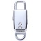 Breloc Reportofon Spion iUni SpyMic BR11, Memorie interna 8GB, MP3 Player, Silver