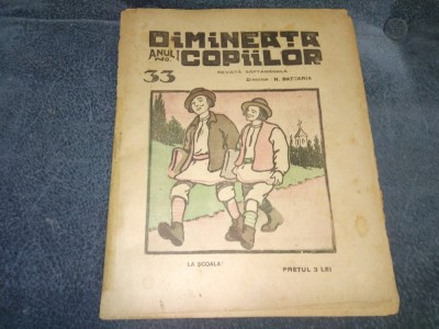REVISTA DIMINEATA COPIILOR NR 33 1924 foto