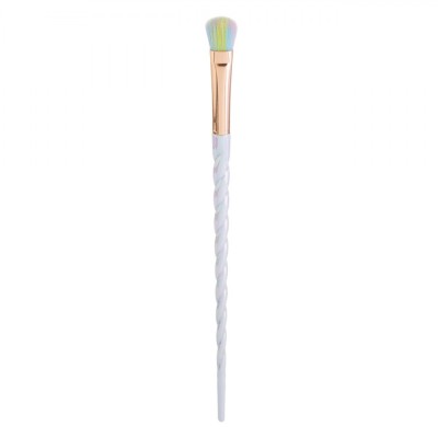 Pensulă Machiaj Fard de Ochi, Fashion, Unicorn, Corp Lila, Păr Multicolor, 18cm foto