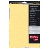 Hartie texturata A4 DECAdry Gold SCL2059D, 95g/mp, pretaiata, set 10 coli