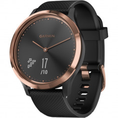 Smartwatch Vivomove HR Roz Auriu Si Curea Neagra foto