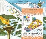 |Romania, LP 1337/1994, J.O. de Iarna, Lillehammer, colita dantelata, MNH