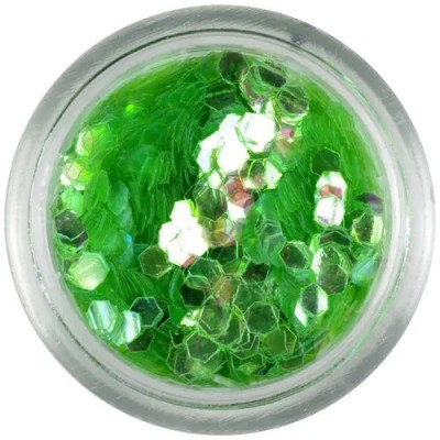 Confetti verde deschis - hexagoane, elemente aqua foto
