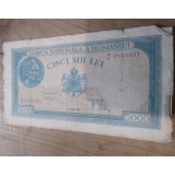 Romania 5000 lei 1945 20 martie
