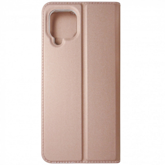 Husa tip carte cu stand Dux Ducis Skin Pro Series roz aurie pentru Samsung Galaxy A12