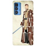 Husa compatibila cu Motorola Edge 20 Lite model Force will be with you always, Silicon, TPU, Viceversa, Transparent, Carcasa