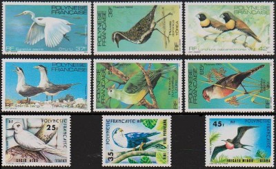 POLYNESIA - 1980-1-2 - Pasari 1+2+3 foto