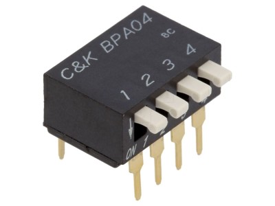 Comutator DIP-SWITCH 4 Secțiuni OFF-ON 24VDC foto