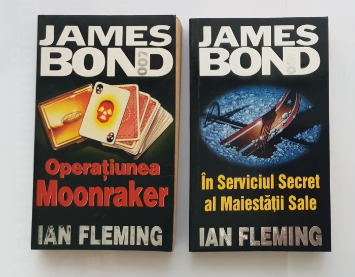 2 x JAMES BOND: Operațiunea Moonraker / &Icirc;n serviciul secret al Maiestății Sale