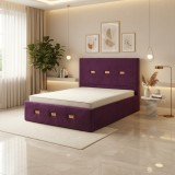 Pat Tapitat Rhea Mov Catifea Premium Stoc limitat